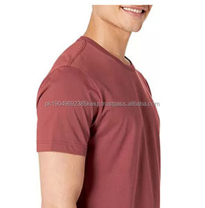 เสื้อยืดผู้ชายไซส์ใหญ่ พิมพ์โลโก้ตามสั่ง ขายส่ง ผ้าฝ้าย 95% ผสมสแปนเด็กซ์ 5% น้ำหนัก 180 กรัม ราคาถูก เสื้อยืดผ้าฝ้ายเรียบสำหรับผู้ชาย - Product Image 4