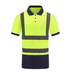 Polo de sécurité en polyester personnalisé avec logo, manches courtes, réfléchissant, haute qualité, pour hommes - Product Image 4