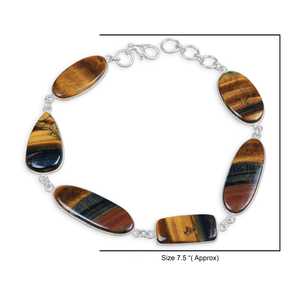 Pulsera de Mujer de Diseño Único, Estilo Bohemio, Chapada en Plata, de Latón, a Precio de Mayoreo - Product Image 4