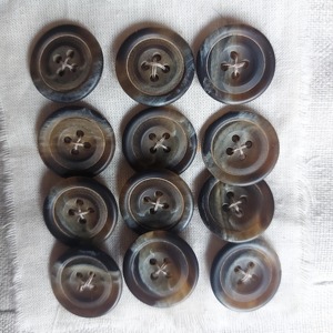 Boutons en corne de buffle naturelle, finis, vierges, pour accessoires vestimentaires, haute qualité, vente en gros - Product Image 5
