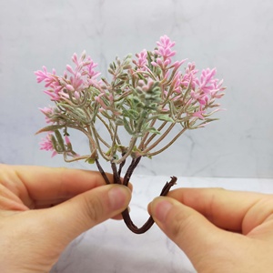 Miniature Plastic Artificial Pink Lavender Plant-For Wreaths Dollhouse Decor or Tabletop - Product Image 5