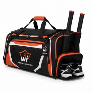 Sac de baseball léger pour équipement sportif, avec compartiments séparés pour casque, batte, gants, chaussures et entraînement - Product Image 1