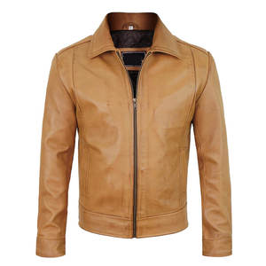 Veste en cuir décontractée pour homme de qualité supérieure, nouvelle arrivée, en cuir d'agneau véritable, vente en gros, élégante et tendance, veste en cuir pour homme de haute qualité - Product Image 1