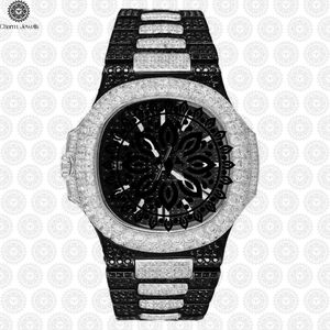 Montre de luxe pour homme Charm Jewels en acier inoxydable, boîtier de 40 mm, mouvement mécanique, cadran en cristal saphir, date automatique luminescente, 10 bars - Product Image 4