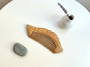 Peigne à cheveux en bois biologique, anti-casse, anti-statique, outil de coiffage pour femmes, hommes et enfants, de qualité supérieure - Product Image 3