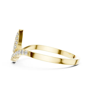 Anillo de Diamantes de Oro Amarillo de 14K con Corte Brillante Redondo de 1 Quilate, Claridad VS1, Color F, Estilo Romántico, Certificado IGI, Anillo Solitario - Product Image 3