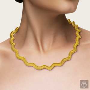 Ensemble de bijoux de mode PRAO Collier printemps anti-ternissement avec boucles d'oreilles élégant et élégant - Product Image 1