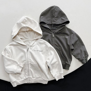 Sudaderas con capucha al por mayor para niños, sudaderas deportivas lisas de color sólido para niños y niñas, sudaderas con capucha de algodón French Terry con logotipo personalizado - Product Image 4