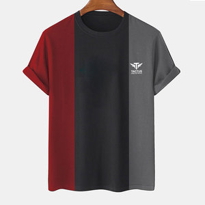 เสื้อยืดลำลองทรงหลวมสำหรับผู้ชายใส่ในฤดูร้อน ดีไซน์ใหม่ ราคาถูก ผ้าฝ้าย 100% เสื้อยืดพิมพ์ลายสำหรับผู้ชาย - Product Image 1