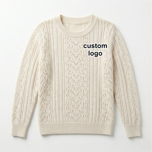Cárdigan de Punto Texturizado de Poliéster Reciclado con Logotipo Personalizado – Suéter de Punto Transpirable y Suave para Mujer, Prenda de Punto Pointelle - Product Image 1