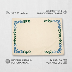 Soft Weave Cotton Table Mat Reusable | Eco Friendly Dining <b>Placemat</b> for Modern Home Durable Washable Stylish Anti Slip Table Mat - Product Image 4