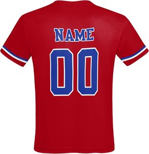 Camiseta de Béisbol de Manga Corta para Invierno, Totalmente Impresa Digitalmente, Transpirable, Deportiva, Informal, Sublimada - Product Image 3
