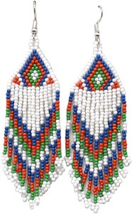 Gran oferta, collar tradicional, hecho a mano con cuentas, collar largo, collar ucraniano con borlas, con pendientes - Product Image 5