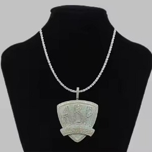 Fashion Statement Gold Plated Pendant with Diamond <b>Smart</b> Charm Unisex Jewelry for Modern Streetwear Style - Product Image 4
