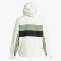 VANEK INTERNATIONAL Veste de course unisexe écologique d'hiver à capuche avec blocs de couleur, fermeture éclair sur le devant, imperméable, coupe-vent et respirante