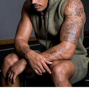 Haut de sport sans manches pour homme, séchage rapide, respirant, avec cordon de serrage, haute qualité, pour gym et fitness 2026 - Product Image 2