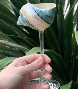 แก้วไวน์เปลือกหอยเวียดนาม แก้วดื่มเปลือกหอยทำมือ สำหรับไวน์ ค็อกเทล ตกแต่งบาร์ โต๊ะบาร์ ของตกแต่งแปลกใหม่ - Product Image 6