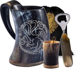 Buffalo Horn Drinking Mug Top Grade Natural Pure Handmade Thermal Reusable Customizable Low Prices - Product Image 4