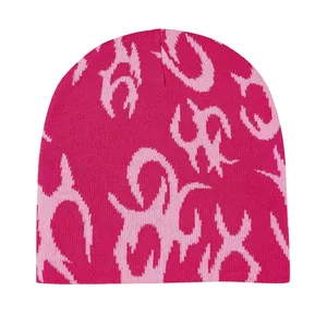 Gorros de Punto Jacquard Modernos, Gorro de Invierno Unisex, Suave, de Alta Calidad, Cálido, para Exteriores, con Bordado de Personajes Comunes, Estilo Casual Urbano - Product Image 1