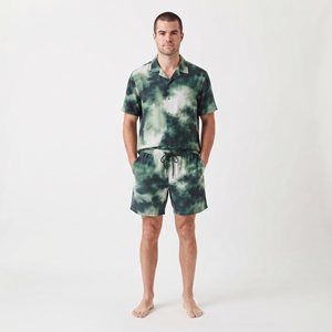 Men's Custom Tie Dye Sublimation <b>Shirt</b> <b>Shorts</b> Set <b>Button</b> <b>Up</b> <b>Short</b> <b>Sleeve</b> Summer Beach Casual Loungewear Outfit - Product Image 4