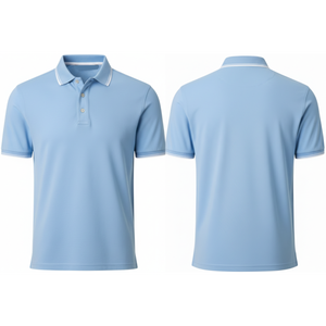Polo ajusté pour homme avec logo personnalisé, en coton premium, fournisseur en gros - Product Image 4