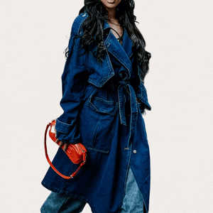 Vestes en jean bleu délavé à manches longues, fabrication sur mesure, nouvelle collection, haute qualité, style vintage, hiver, homme, 100% coton, logo sur le devant - Product Image 4