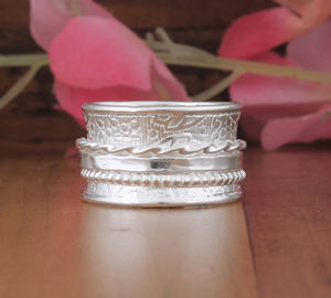 Bague classique en argent sterling 925 plaqué, sertie de pierres, minimaliste, unisexe, tendance, cadeau de mariage, fête, commande en gros, bijoux - Product Image 1