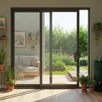 Ventana Plegable Insonorizada Toan Cau, Ventana Horizontal de Aluminio, Ventana Corredera de Aleación de Aluminio para Casa Residencial, Villa Moderna