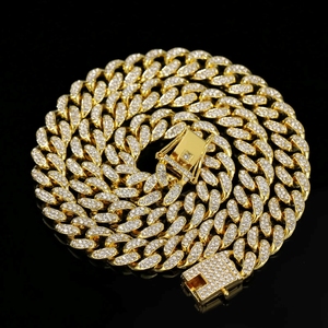 Cadenas de Collar Iced con Moissanita VVS al por Mayor para Hombre, de 13mm-22mm de Ancho, Plata Sólida 925, Oro Sólido 18k, Estilo Diamante, Eslabón Cubano Rapper - Product Image 2