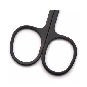 Tijeras de Maquillaje Mini A&N 2025 al por Mayor, de Acero Inoxidable, para Pestañas, Cejas y Piel Muerta, con Cuchilla Recta Afilada, Color Negro ANAAIF - Product Image 3