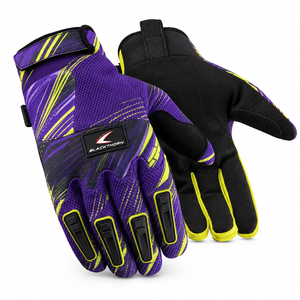 Windproof Full <b>Finger</b> <b>Bike</b> Motorcycle Driven Riding Gloves Winter Breathable PU Leather Outdoor Motocross Racing ATV MX - Product Image 1