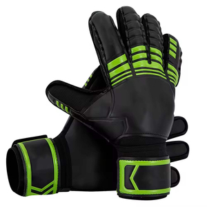 Guantes de portero de diseño personalizado, color negro, protección para los dedos, guantes de fútbol gruesos para portero, guantes de portero para adultos - Product Image 4