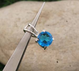 Colgante de Topacio Azul Natural Vintage al por Mayor, Plata de Ley 925, Chapado en Platino, Joyería con Dijes, Precio al por Mayor, Directo de Fábrica - Product Image 5