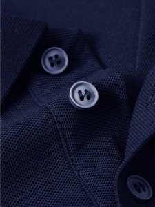 Camiseta Polo de Manga Larga 100% Algodón, Cuello Personalizado, Logotipo de Marca Personalizado Vintage, Estilo Clásico Informal, Color Sólido, Transpirable - Product Image 3