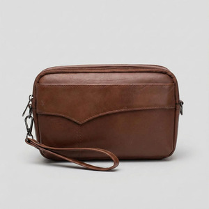 Bolso de mano hecho a mano de cuero de grano completo con múltiples compartimentos y diseño de cremallera de alta calidad para negocios a un precio razonable. - Product Image 2