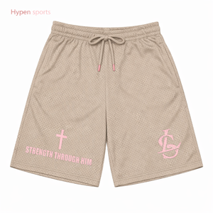 Trendy <b>Hip</b>-Hop American Unisex Mid Canvas Shorts Running Sports Casual Mesh Quick-Dry Basketball Drawstring Summer Training - Product Image 5