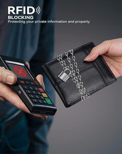 Elegant Lightweight Men's Genuine Leather <b>Wallets</b> Custom Logo Designs Durable Short Length Factory Made For Wholesale 2026 Brand - Product Image 2