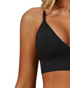 Ensemble de soutien-gorge sans couture et short taille haute pour femme, noir, doux, extensible, respirant, vêtements de sport, vêtements de fitness - Product Image 2