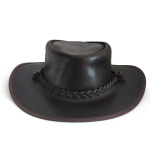 Premium Genuine Leather <b>Western</b> Cowboy <b>Hat</b> - Product Image 2