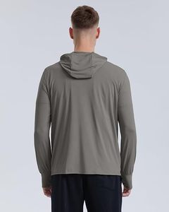 Men Sports Long Sleeve Shirts Half <b>Zip</b> <b>up</b> Sweatshirt Fitness Jogging <b>Tops</b> Breathable Training Compression Running T Shirts - Product Image 2