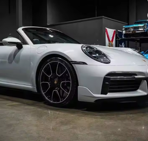 Sparkling White Used 2024 for 911 Turbo S Convertible AWD Alloy <b>Wheels</b> Leather Seats Navigation System Remote Start - Product Image 2