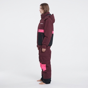 Combinaison de ski d'hiver pour femme, veste à capuche chaude, imperméable et coupe-vent, vêtements de sport de plein air pour la neige - Product Image 5