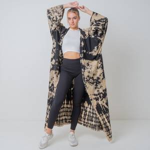 2025 nouveau Sexy Kimono Robe longue Kimono Robe été unisexe Kimono grandes femmes vacances vacances Look cravate teinture Kimono - Product Image 2