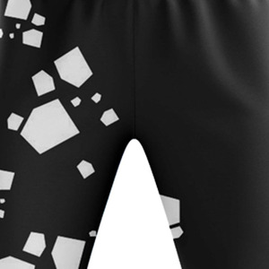 Pantalon de survêtement noir pour homme LAMA INDUSTRIES, coupe droite, imprimé, design croisé, fermeture éclair, léger, en lin/coton sergé, pantalon décontracté - Product Image 5