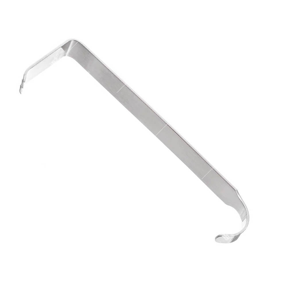 Blade 1/2in x 1in (1.3cm x 2.5cm) wide.