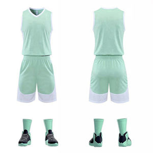 Ensemble de maillot de basket violet, col en V, sans manches, polyester respirant, unisexe, vêtements de sport pour adultes, coupe régulière, toutes saisons - Product Image 3