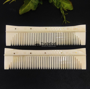 Peigne en os de qualité supérieure pour cheveux et barbe, peigne de toilettage naturel fait à la main, outil de coiffage de luxe de poche Tradebyd - Product Image 2