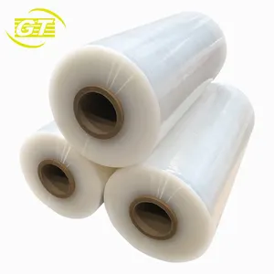 Stretch Film Roll Industry Custom Colors Transparent Lldpe Clear Paper Core Product Packing Pallet Wrapping PE Stretch Film