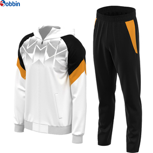Ensemble de survêtement de football pour hommes, veste à capuche zippée par sublimation, manches longues, respirant, séchage rapide, antibactérien - Product Image 2