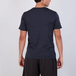 T-shirts respirants, légers, anti-plis, personnalisés OEM pour hommes, en polyester/coton, à manches courtes, coupe classique, surdimensionnés - Product Image 3